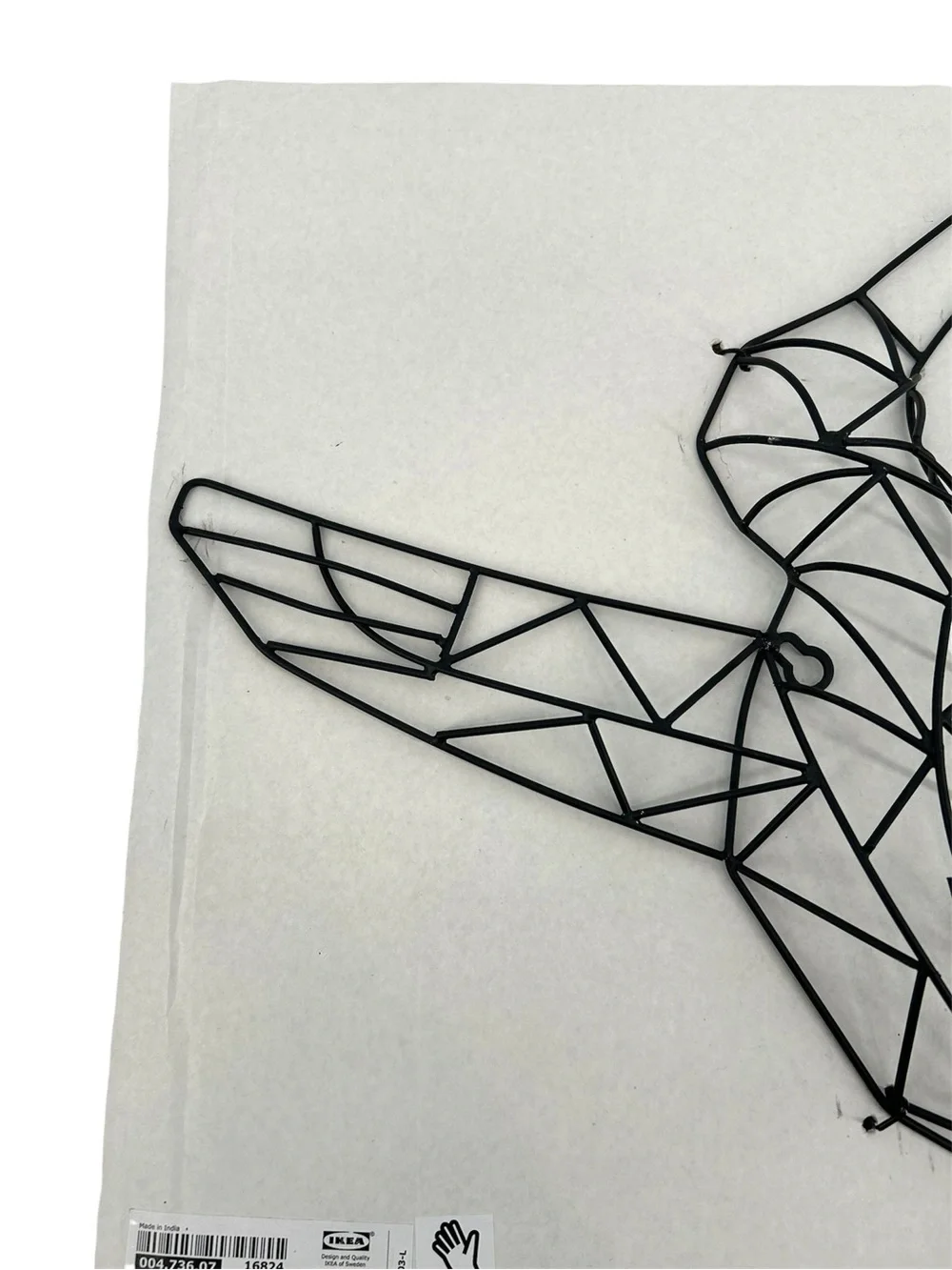 NEW IKEA VÄTTLÖSA Metal Hummingbird Wall Art Geometric Decor